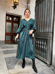 Imperia Green Long Dress