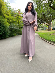 Mauve Pink Modest Maxi dress