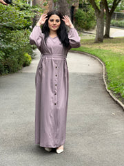 Mauve Pink Modest Maxi dress