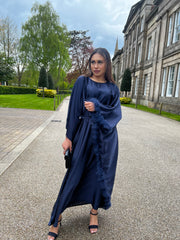 Karaman Navy Feather Kaftan