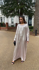 Metallic Gold Abaya Dress