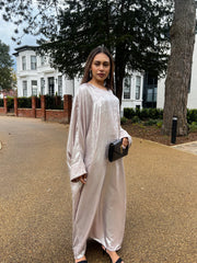 Metallic Gold Abaya Dress