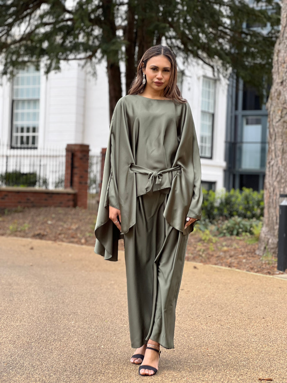 Fez Green Belted Kaftan
