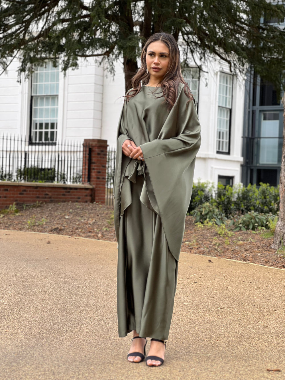 Fez Green Belted Kaftan