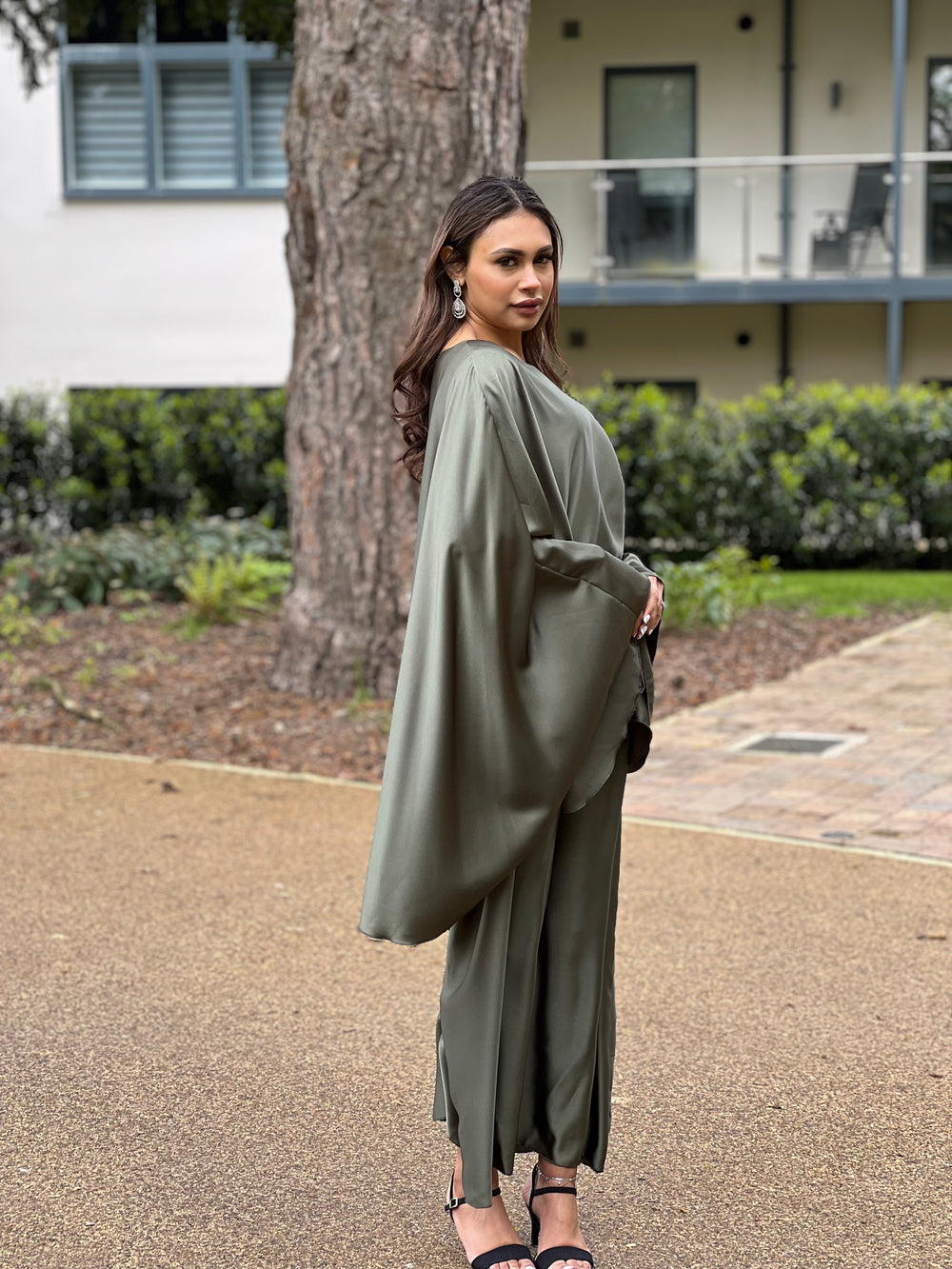 Fez Green Belted Kaftan