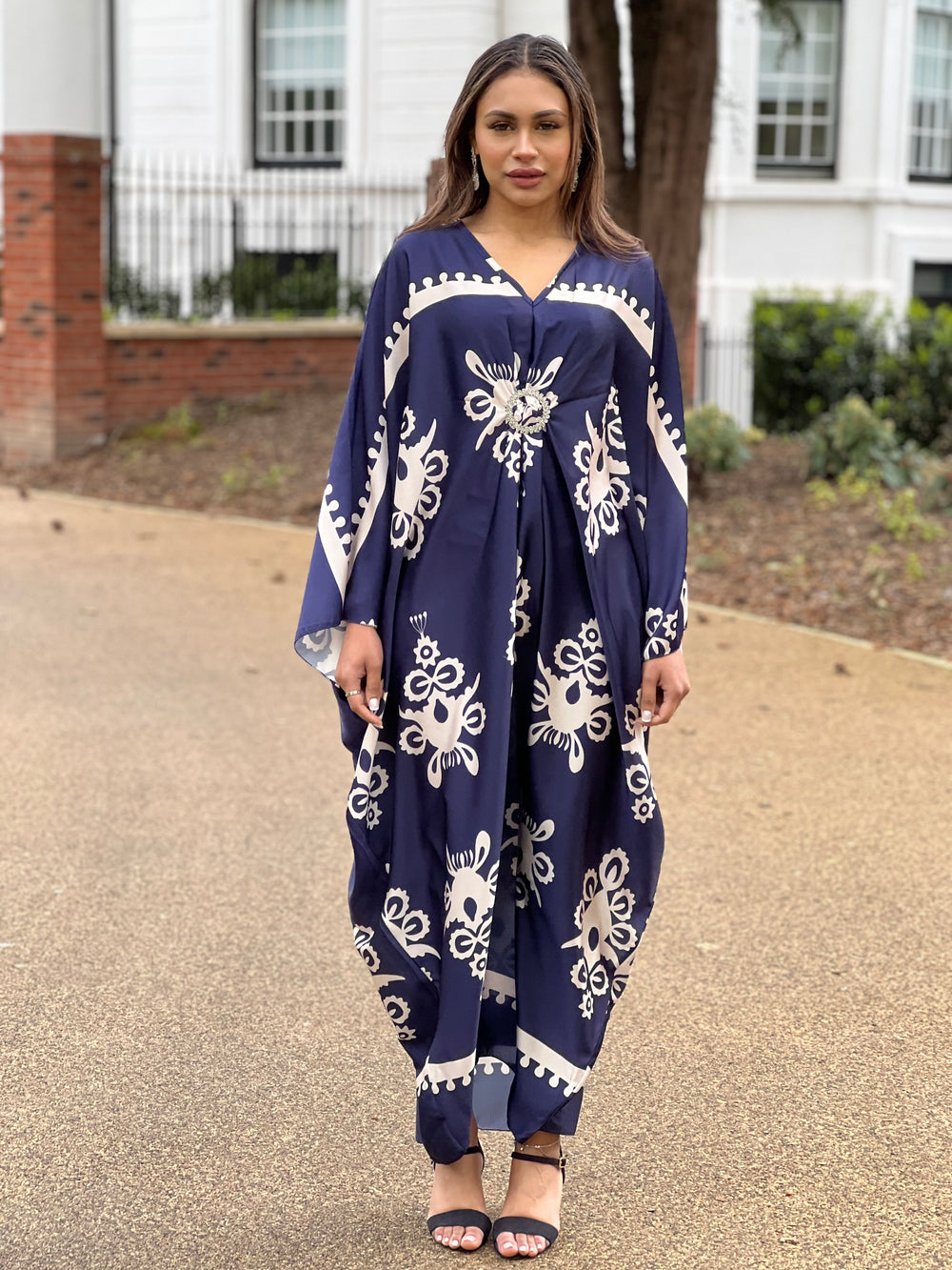 Ankara Blue Printed Kaftan