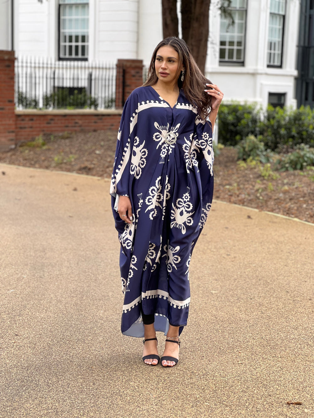 Ankara Blue Printed Kaftan