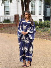 Ankara Blue Printed Kaftan
