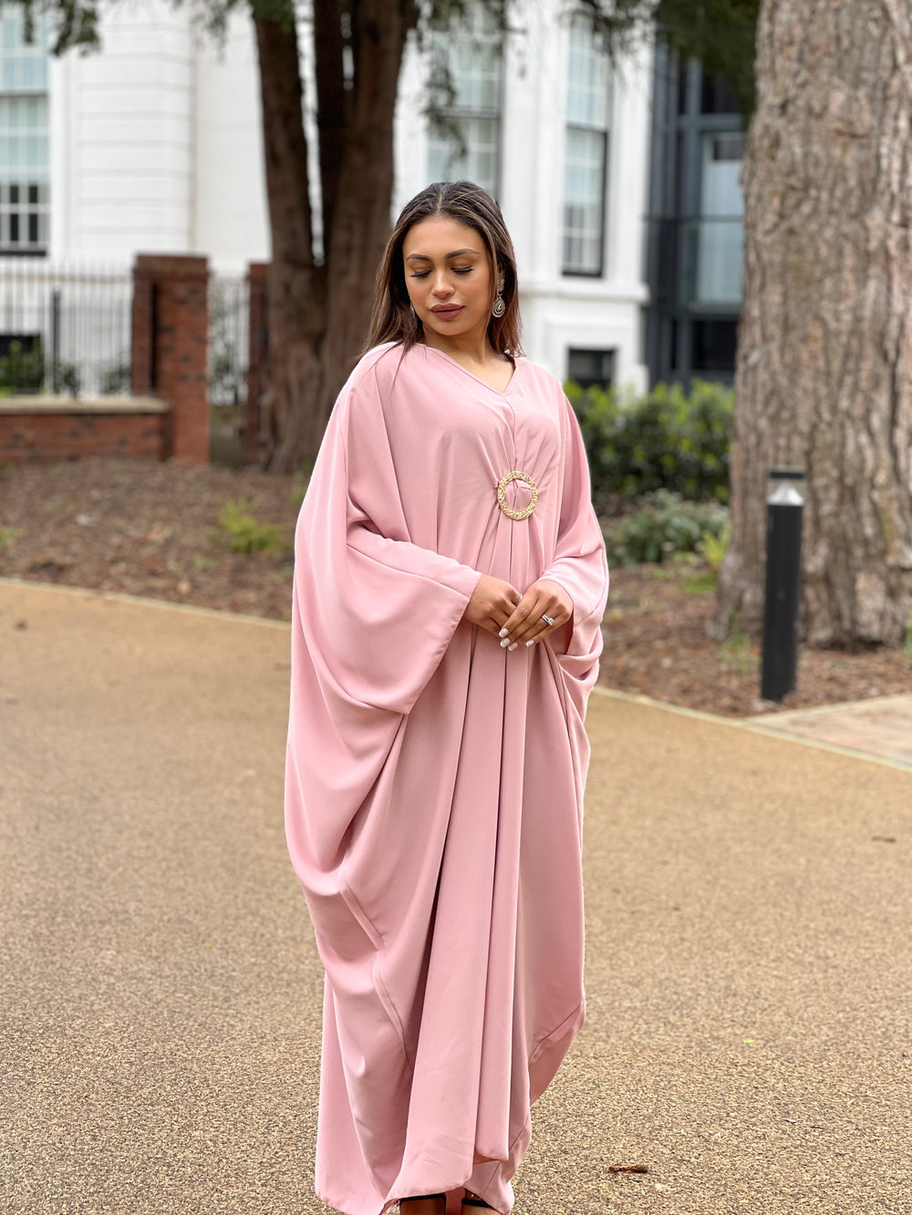 Aspen Pink Buckle Kaftan
