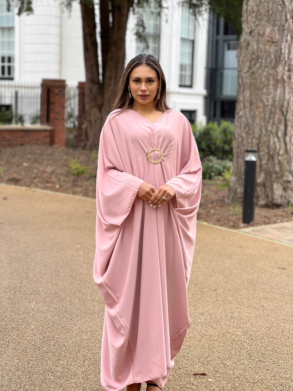Aspen Pink Buckle Kaftan