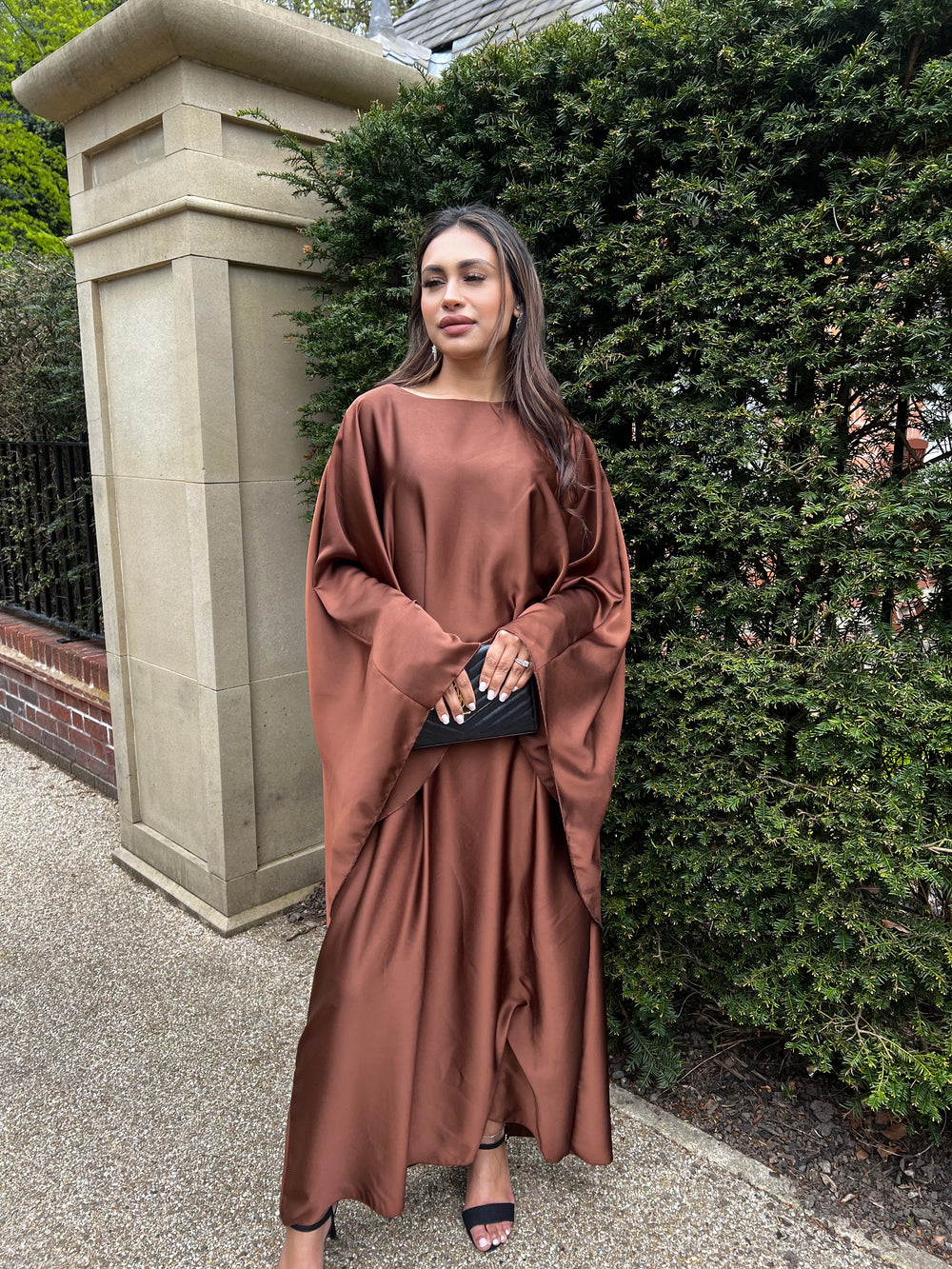 Fez Brown Belted Kaftan