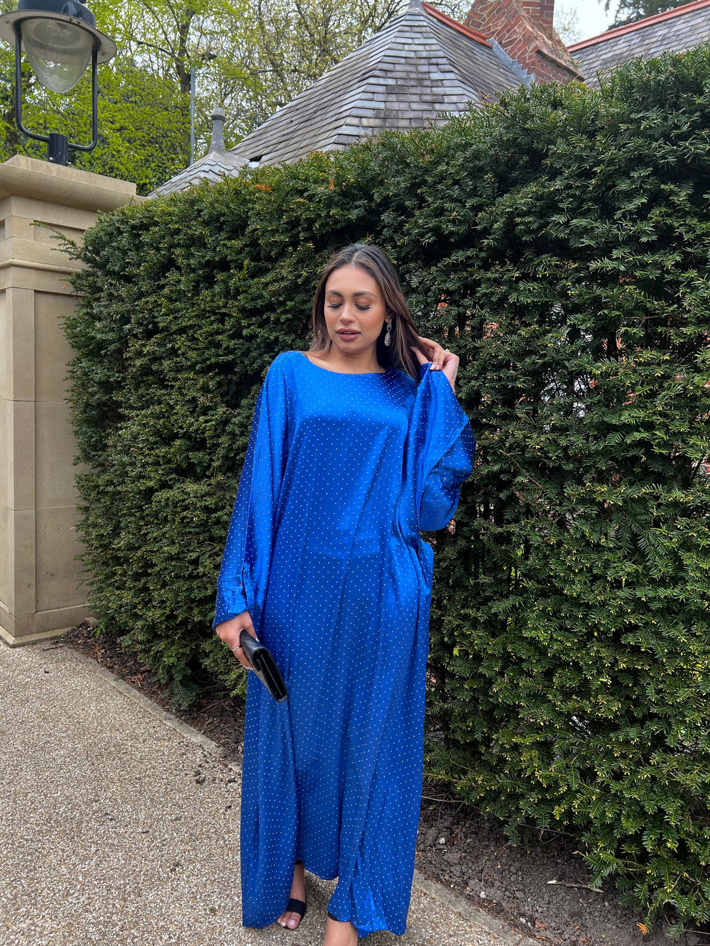 Blue Diamante Dress