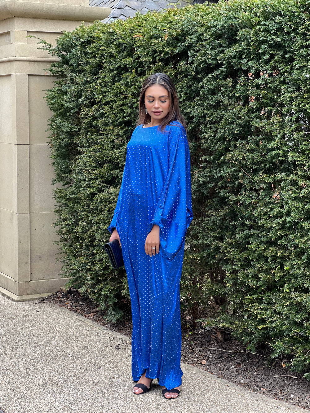 Blue Diamante Dress