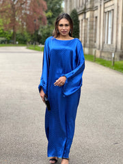 Blue Diamante Dress