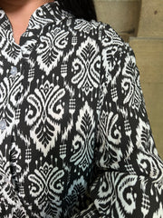 Sarca Black Print Maxi