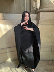 Rossano Black Cape Dress