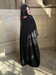 Rossano Black Cape Dress
