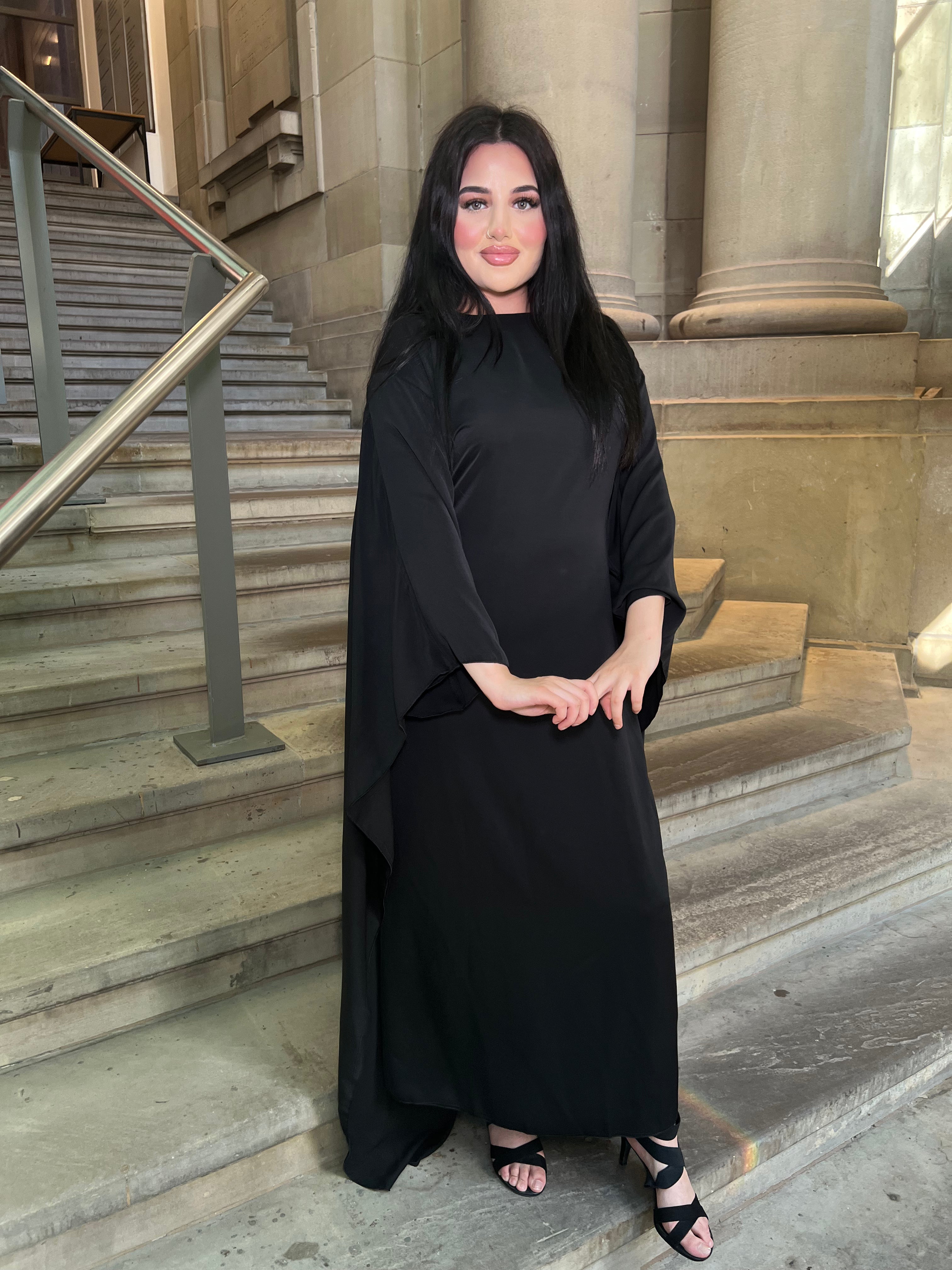 Hijab hot sale cape dress