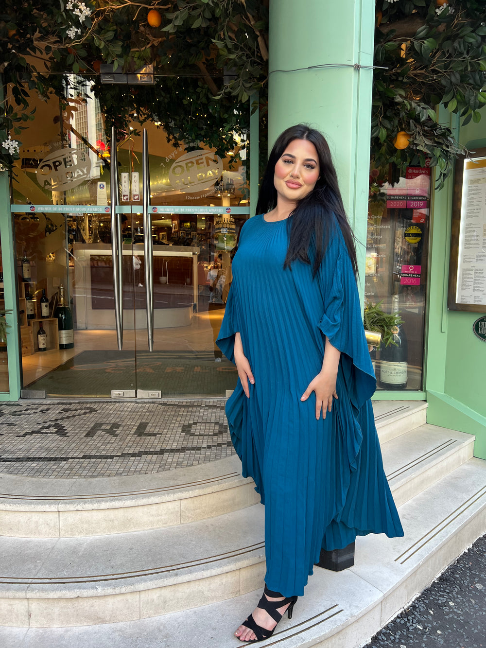 Amarifi Long Pleated Dress