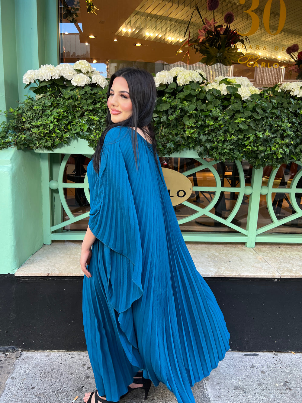 Amarifi Long Pleated Dress