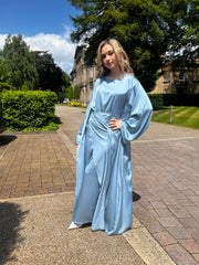 Aida Blue Embellished Abaya