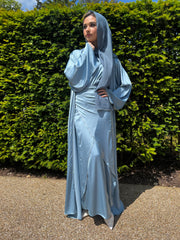 Aida Blue Embellished Abaya