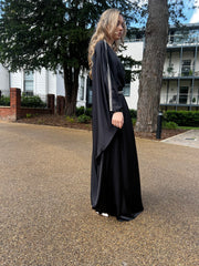 Lamia Black Embellished Abaya
