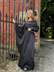Lamia Black Embellished Abaya