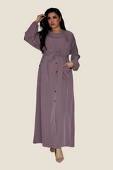 Mauve Pink Modest Maxi dress