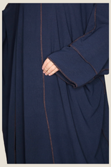 Leyla Navy 3 Piece Abaya