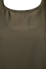 Khaki Green 2 Piece Abaya Set