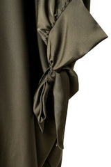 Khaki Green 2 Piece Abaya Set