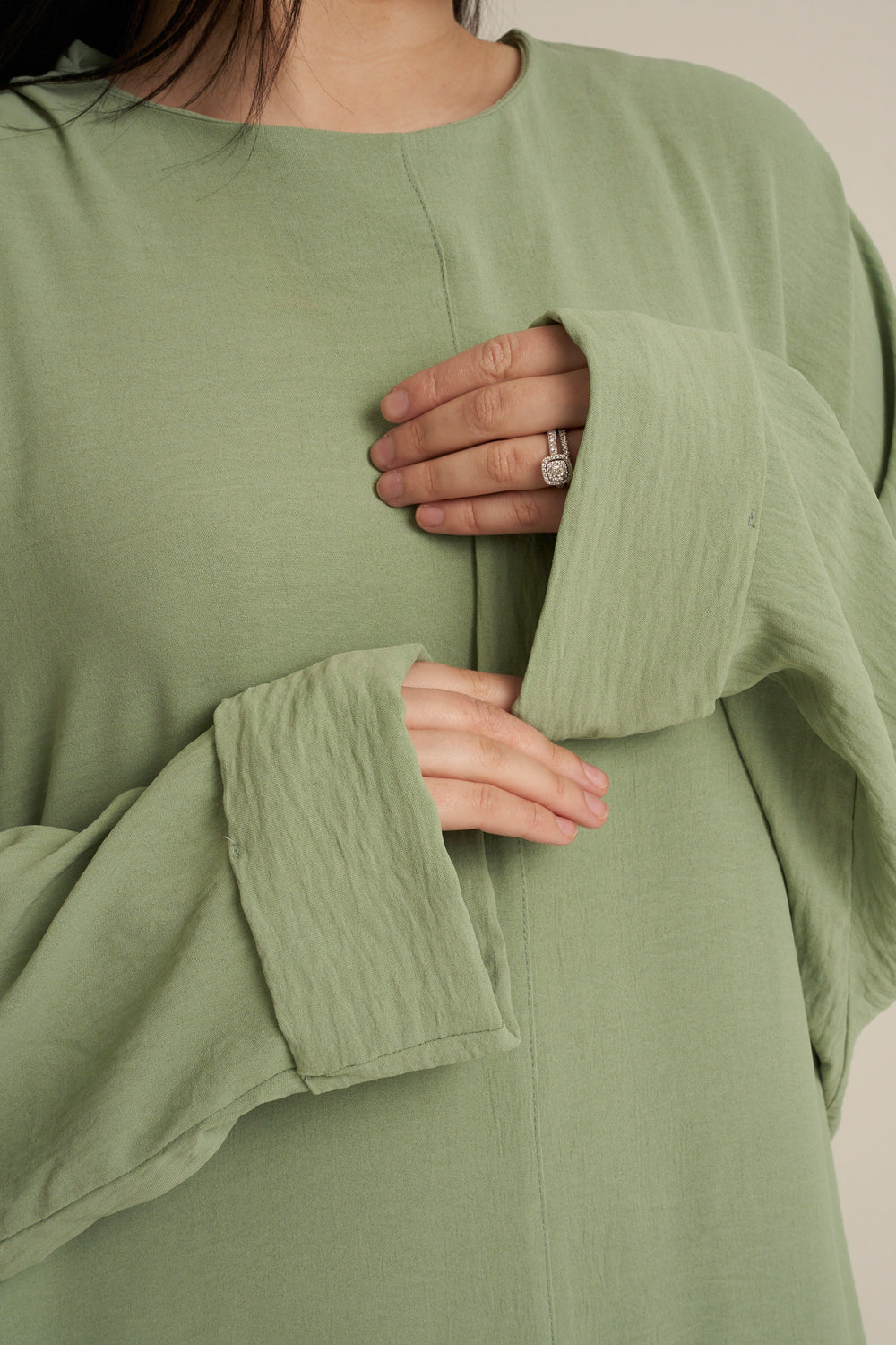 Refa Sage Green Abaya Dress