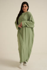 Refa Sage Green Abaya Dress