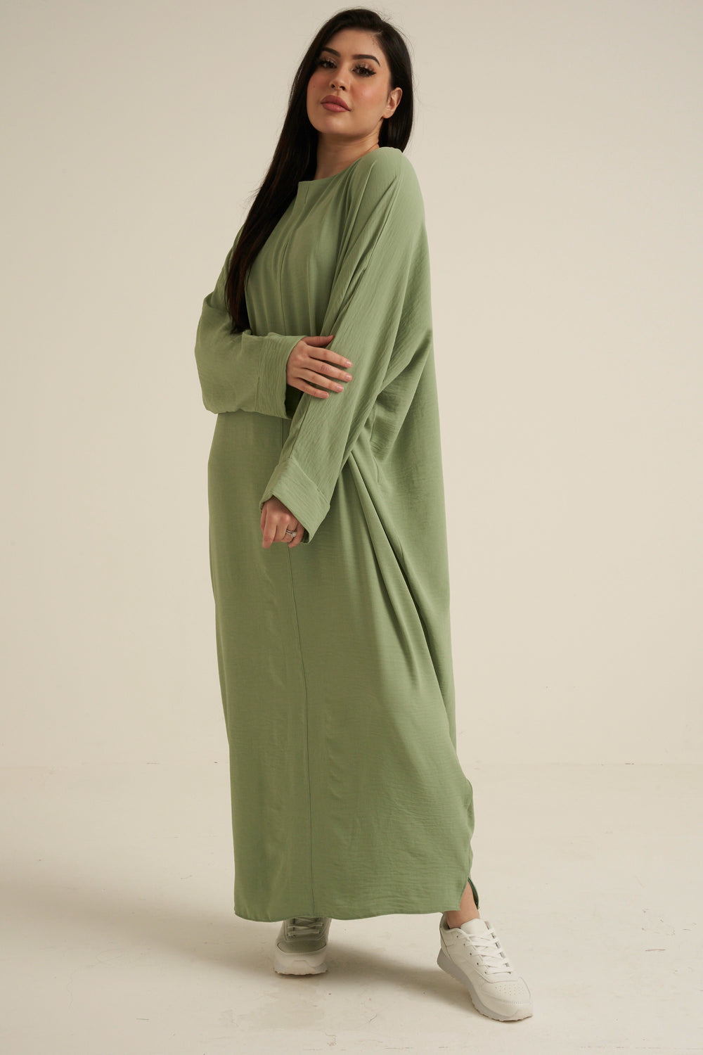 Refa Sage Green Abaya Dress