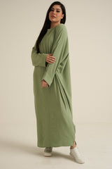 Refa Sage Green Abaya Dress