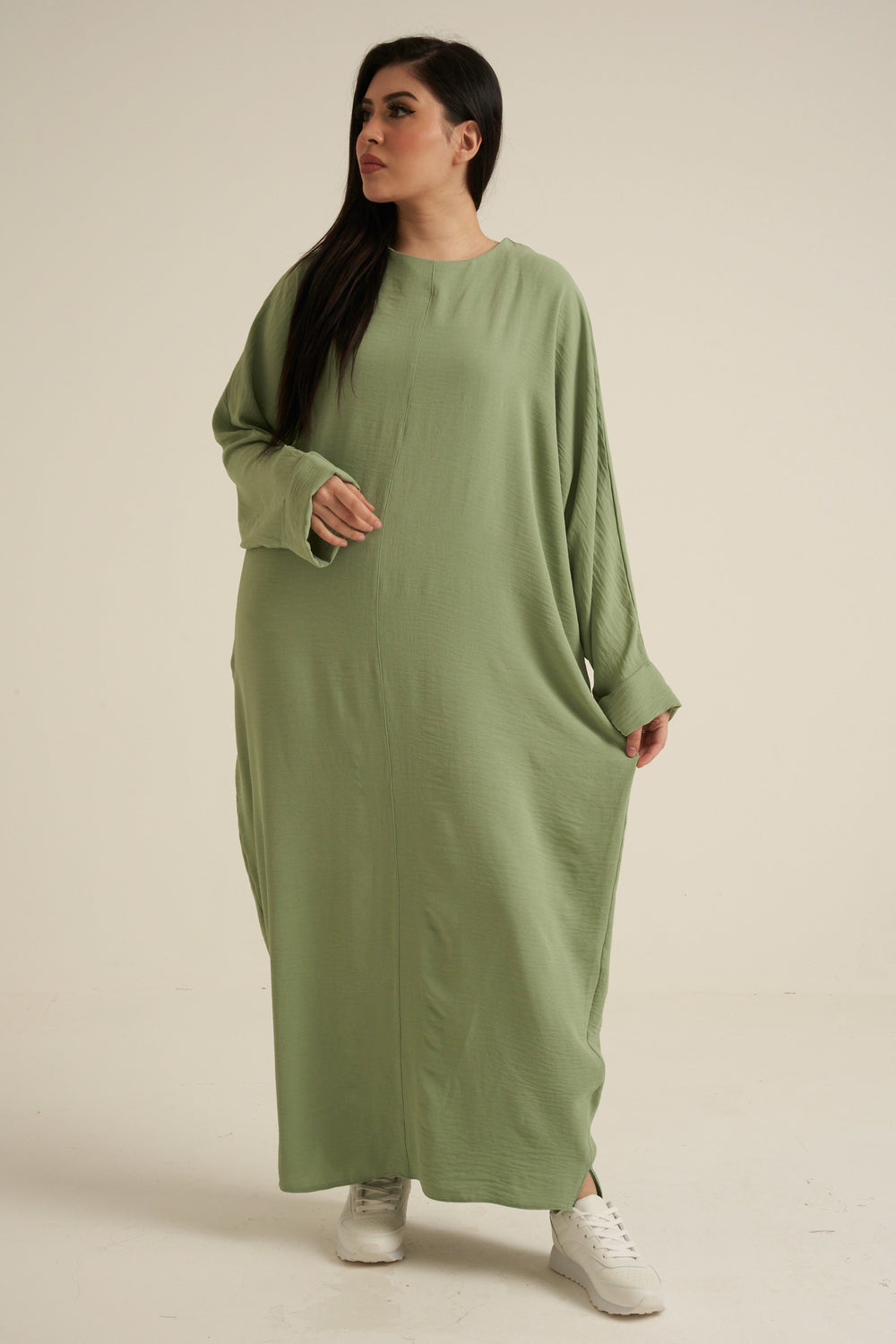 Refa Sage Green Abaya Dress