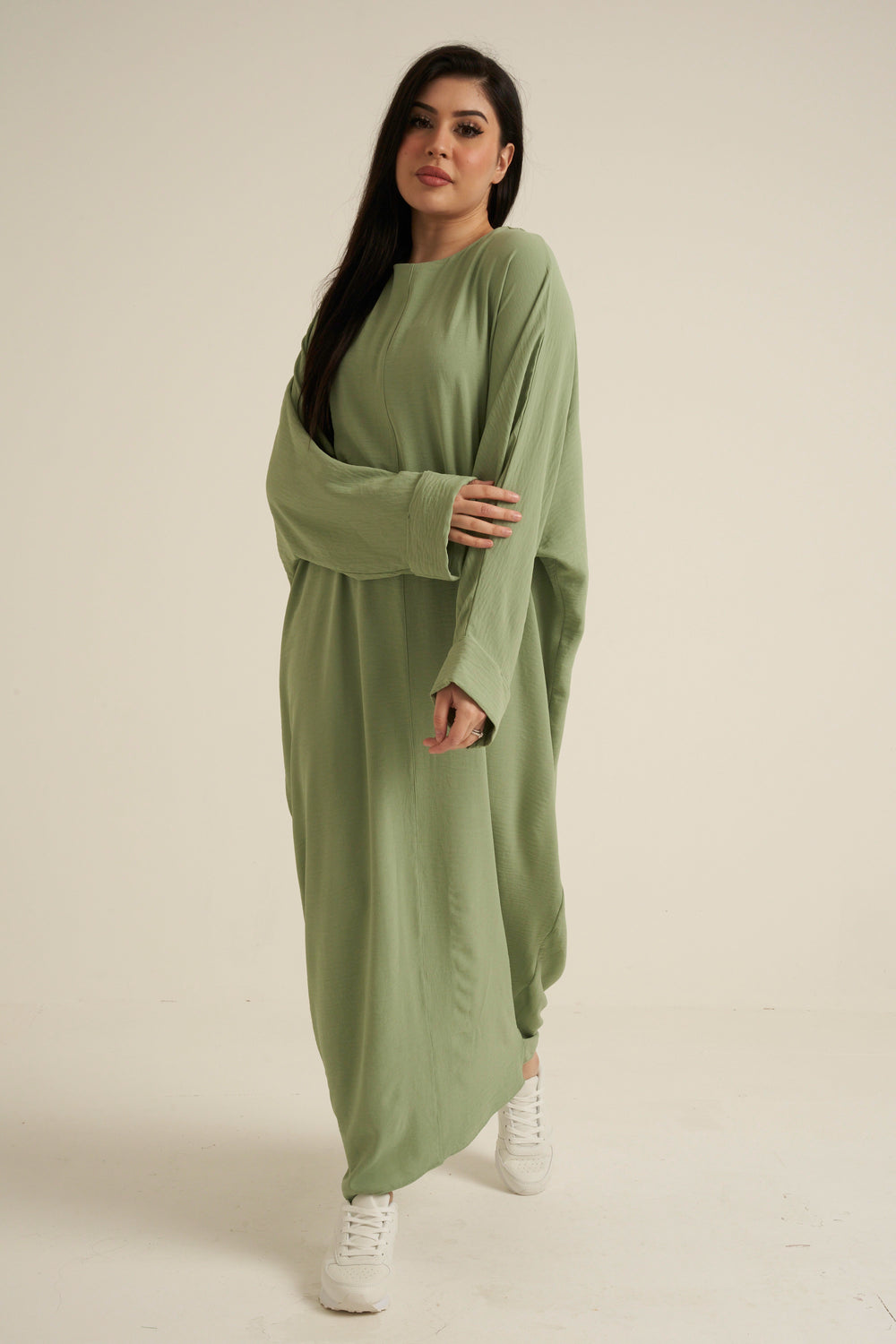 Refa Sage Green Abaya Dress