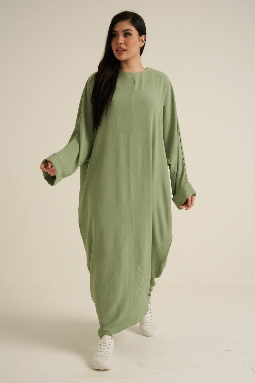 Refa Sage Green Abaya Dress