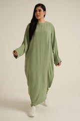 Refa Sage Green Abaya Dress
