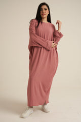 Refa Blush Pink Abaya Dress