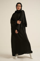 Black Abaya With In Built Scarf