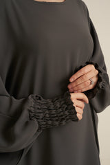 Charcoal Grey Closed Abaya