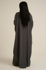 Charcoal Grey Closed Abaya