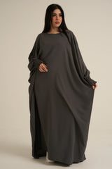 Charcoal Grey Closed Abaya