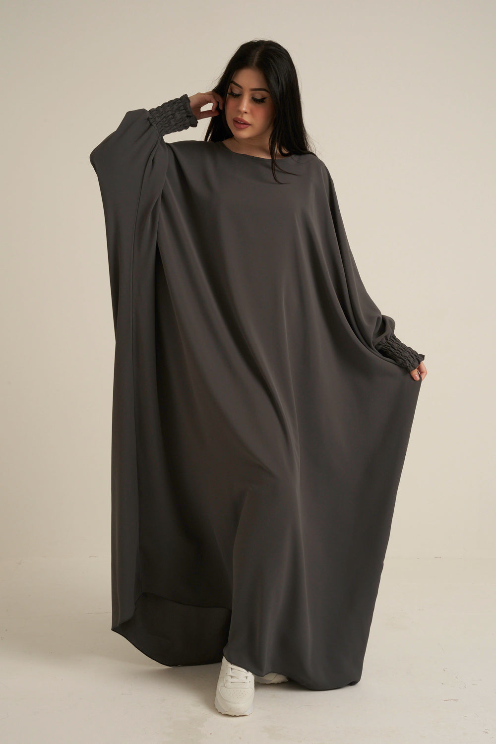 Charcoal Grey Closed Abaya