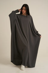 Charcoal Grey Closed Abaya
