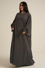 Charcoal Grey Closed Abaya
