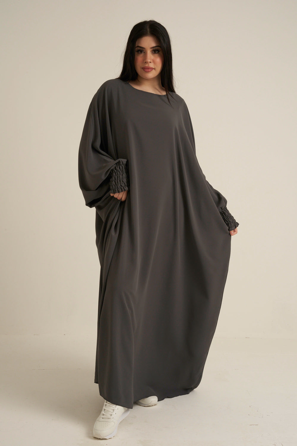 Charcoal Grey Closed Abaya