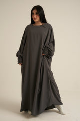 Charcoal Grey Closed Abaya